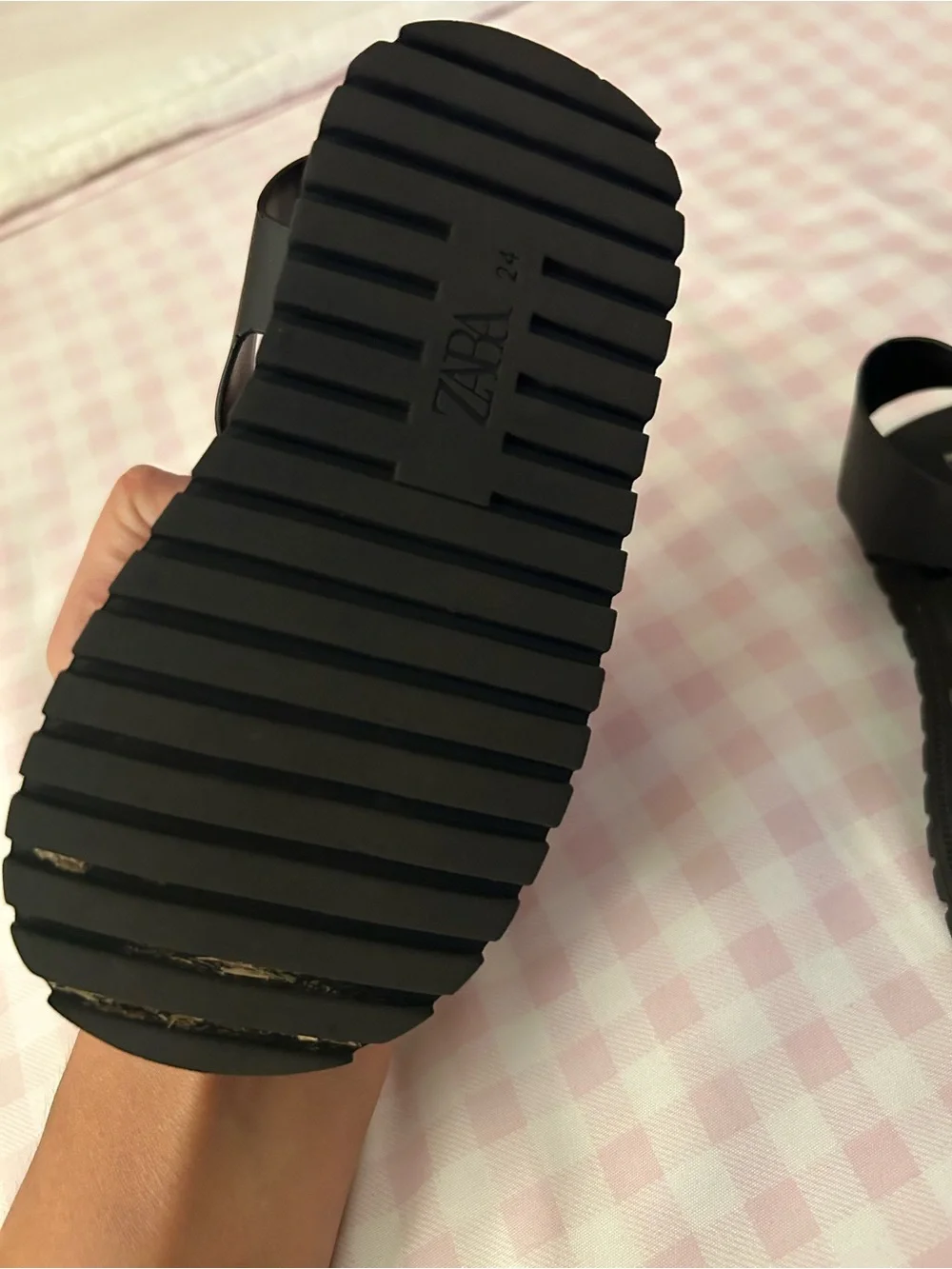 Zara Black Kids Strappy Fisherman Sandals